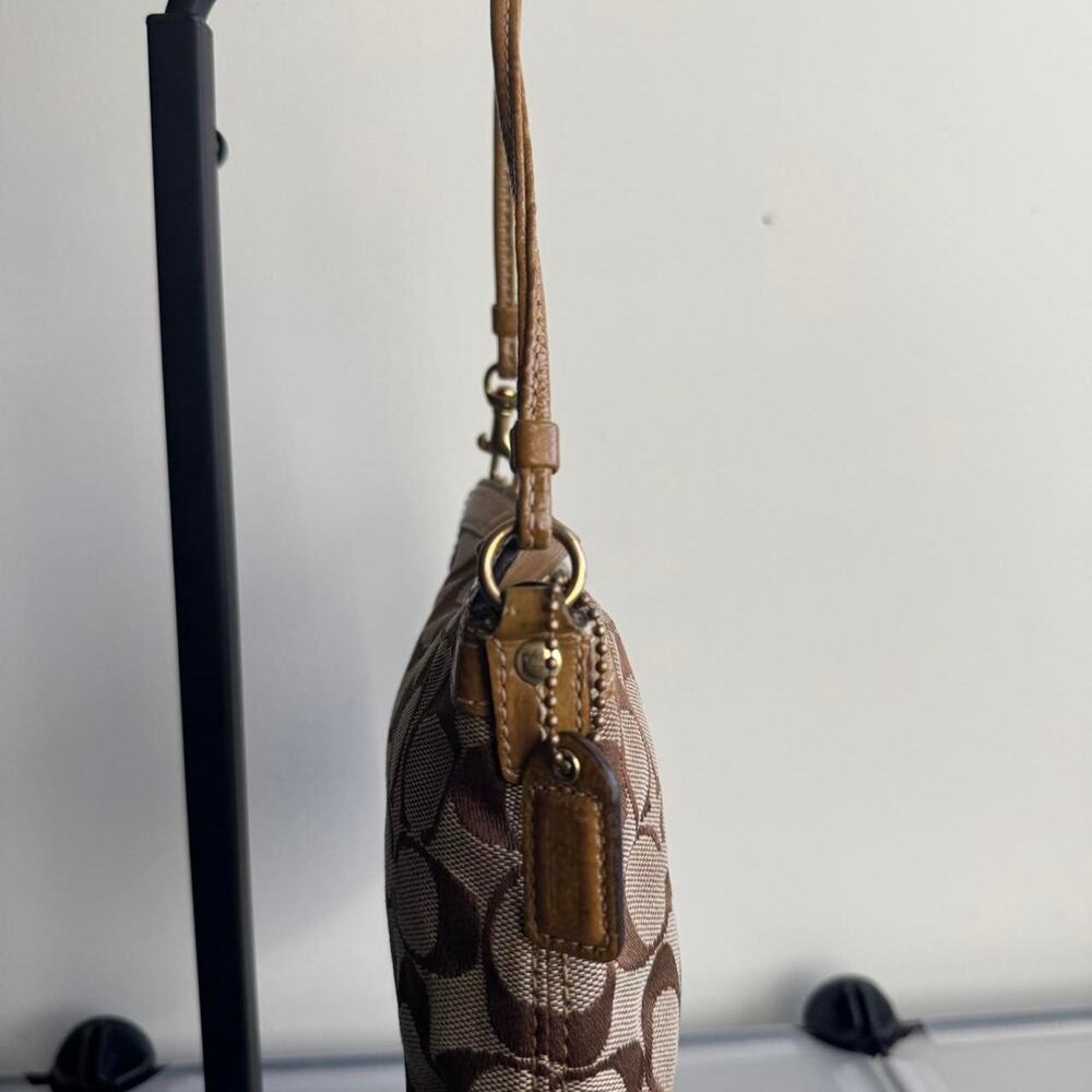 Coach Y2K Tan Signature Turnlock Mini Shoulder Bag - Picture 5 of 7